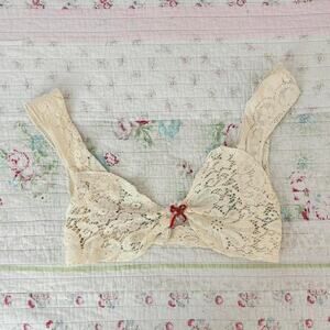 Handmade lace bra top completely